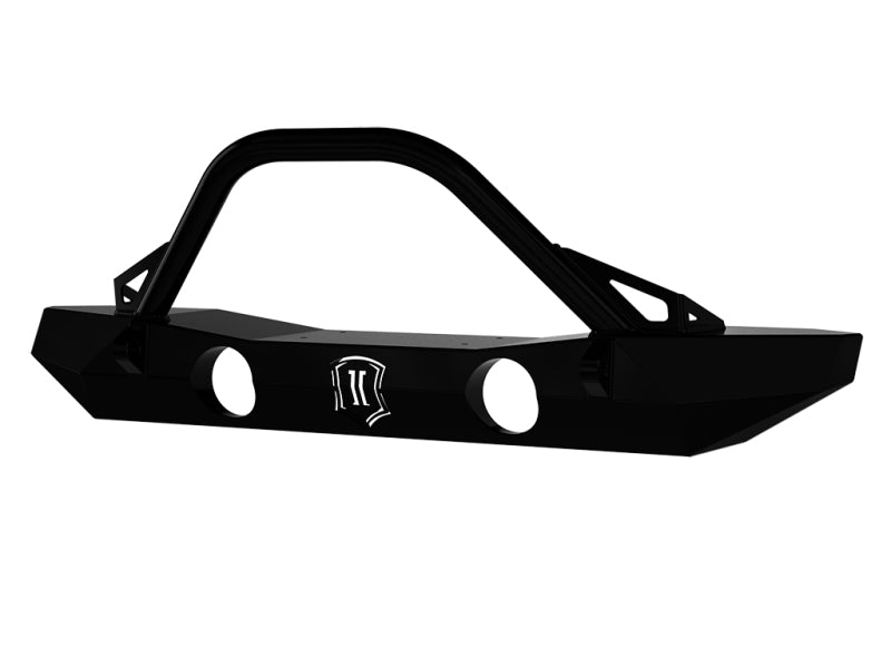 ICON 07-18 Jeep Wrangler JK Pro Series Mid Width Front Bumper w/Bar/Tabs