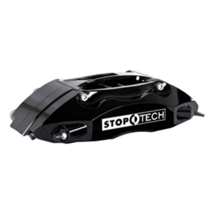 StopTech 91-05 Acura NSX Rear BBK w/Black ST-40 Calipers Slotted 328x28mm Rotors Pads SS Lines