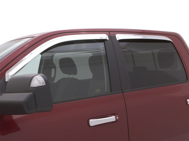 AVS 09-14 Ford Explorer Ventvisor Outside Mount Window Deflectors 4pc - Chrome