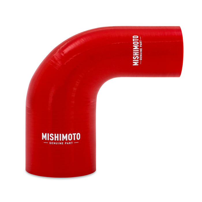 Mishimoto Silicone Reducer Coupler 90 Degree 2in to 3in - Red