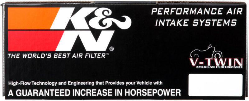 K&N 10-16 Harley Davidson Dyna Wide Glide Street Metal Custom Air Filter